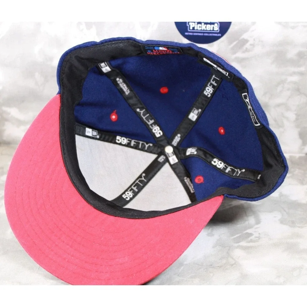 Chicago Cubs Spell Out  Logo Hat MLB Genuine Merchandise 7 7/8 Ball Cap